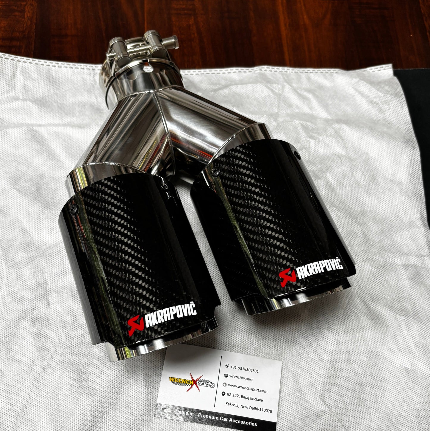 Akrapovic Dual Tip | Akra CF Dual Exhaust Tip