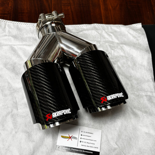 Akrapovic Dual Tip | Akra CF Dual Exhaust Tip