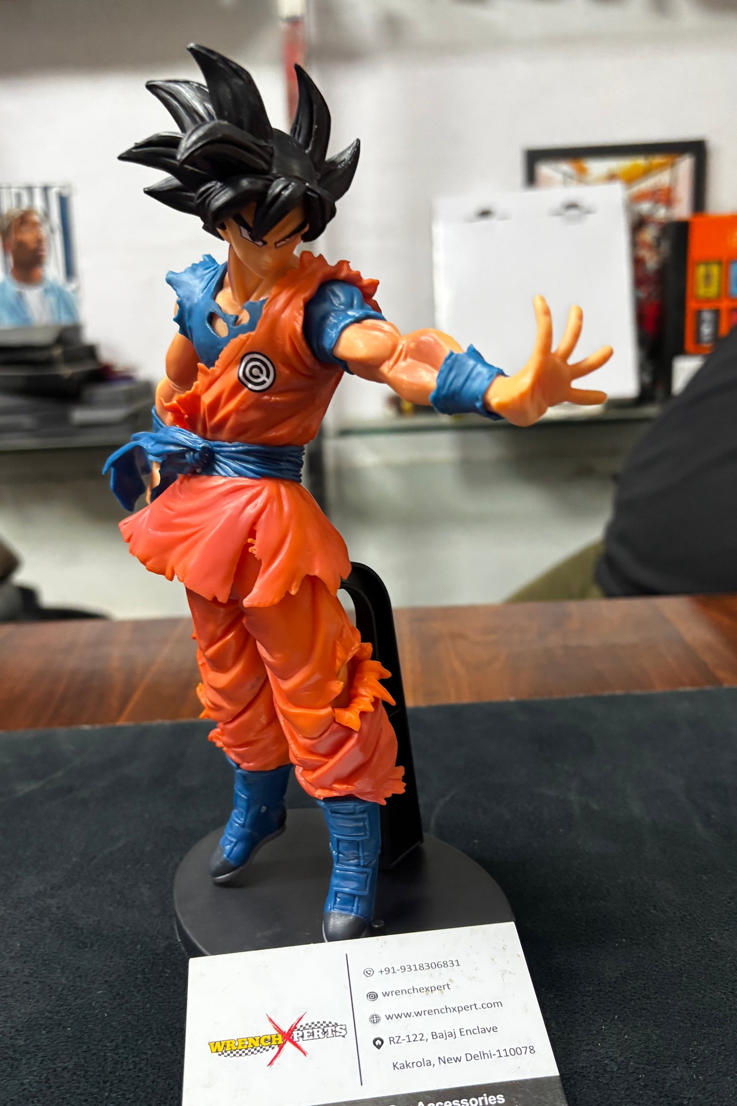 Goku Action Figure for Car Dashboard & Room Decor | Anime Collectible | Premium Quality | WrenchXperts