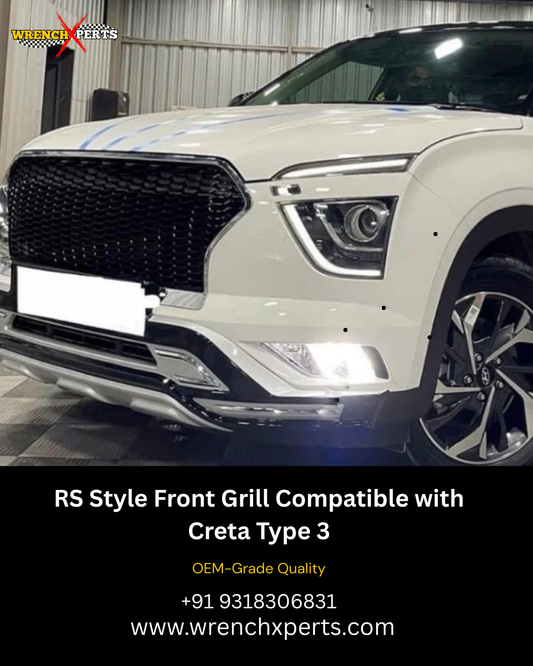 RS Style Front Grill Compatible with Creta Type 3