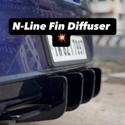 Hyundai i20 4 Fin Diffuser | Acrylic