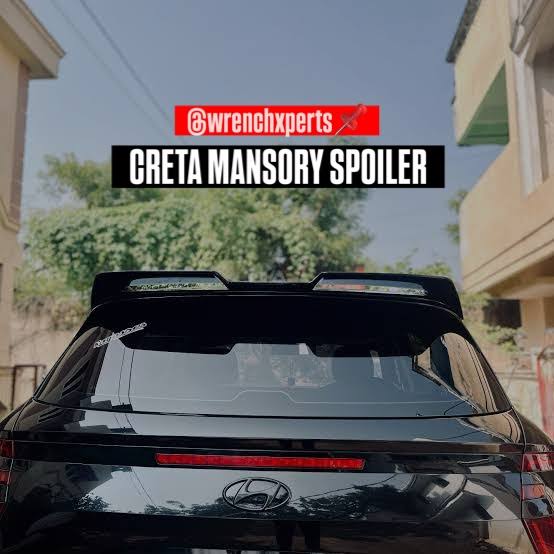 Hyundai Creta Mansory Style Roof Spoiler | Premium ABS Aftermarket Upgrade