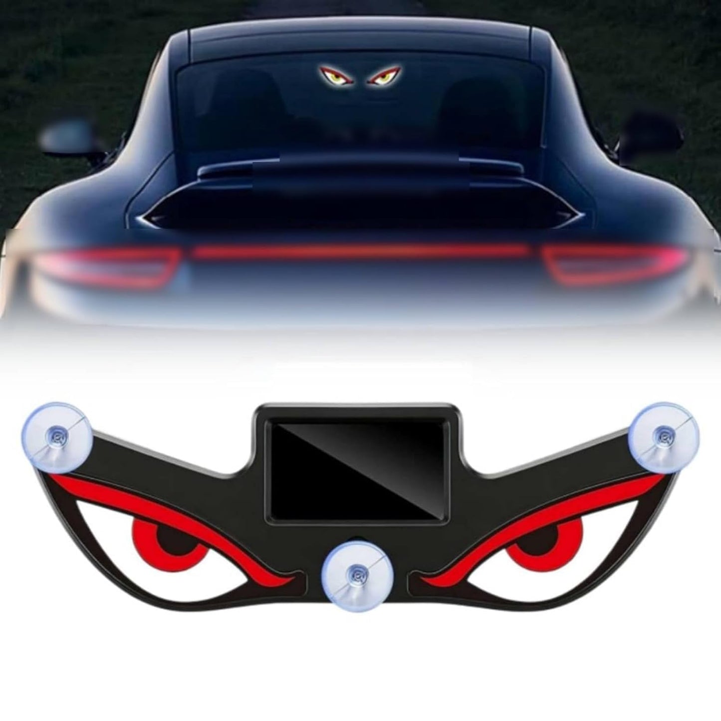 Devil Eye Solar LED Light for Car | 7 Patterns | Auto On/Off | Solar + Type-C Charging | WrenchXperts
