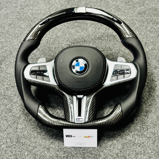 BMW G Series Carbonfiber Steering Wheel With Rev Light