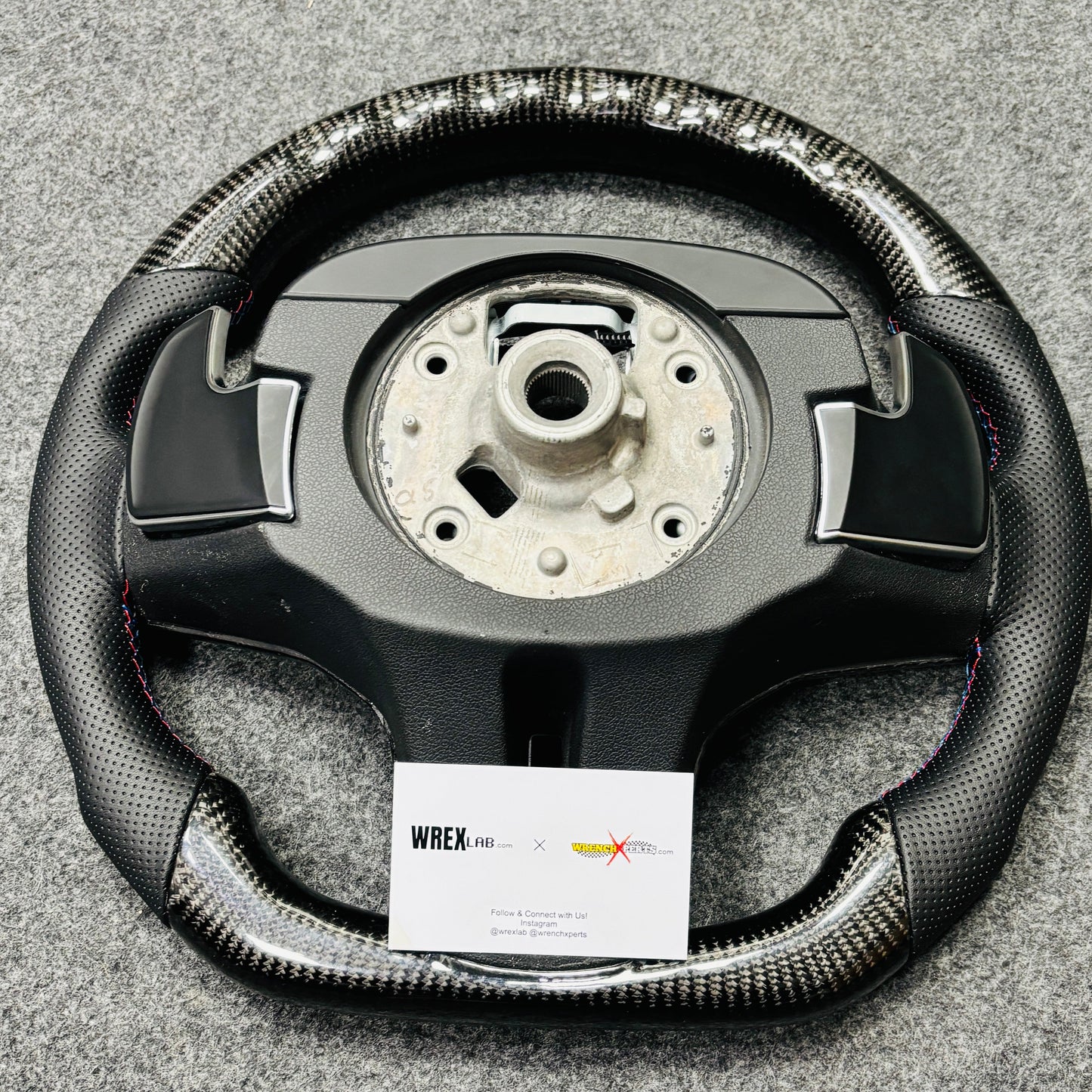 BMW G Series Carbonfiber Steering Wheel With Rev Light