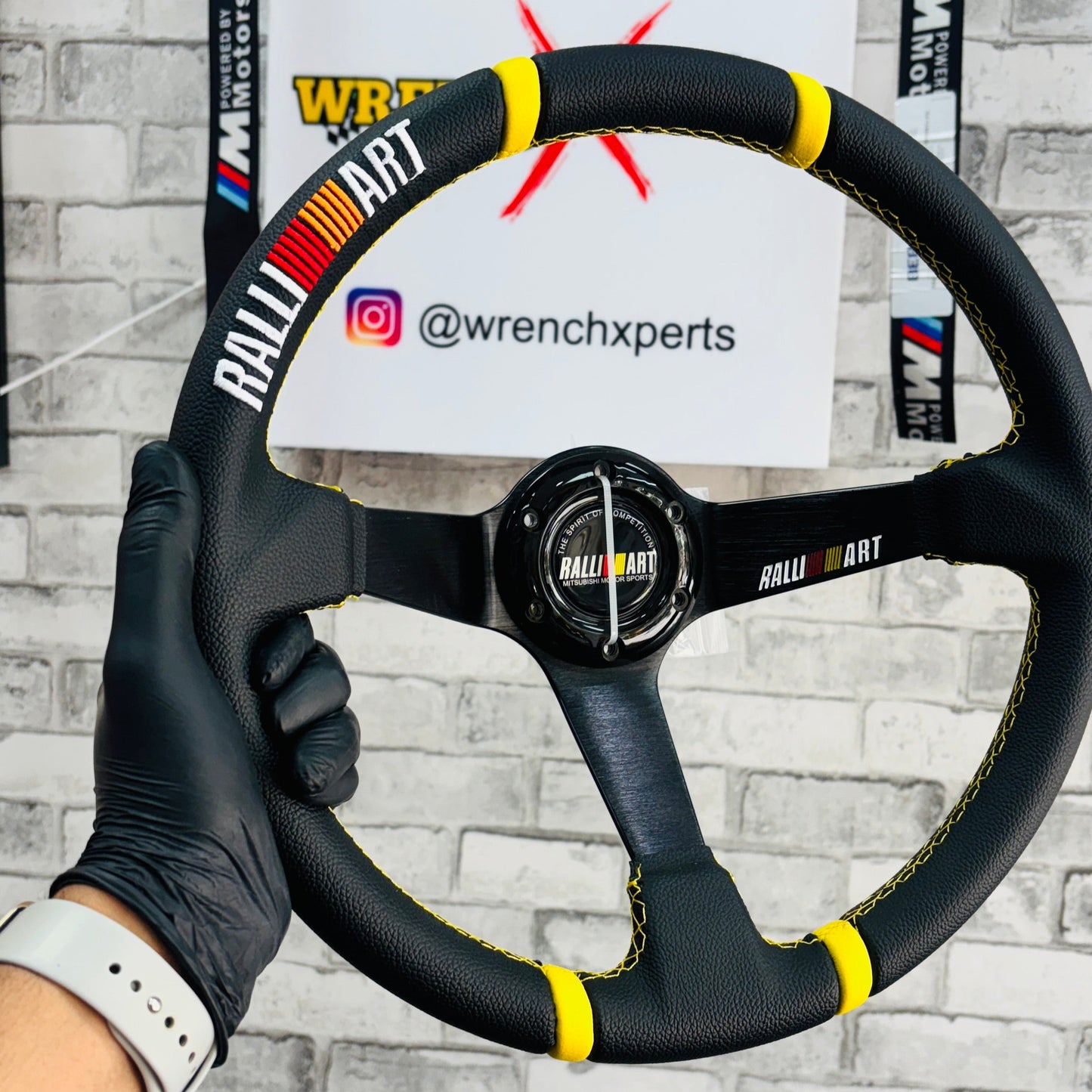 Ralliart 14 Inch Carbon Edition Universal Steering Wheel