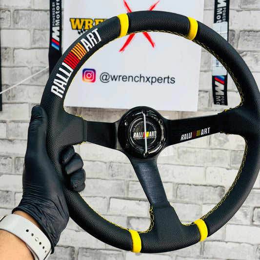 Ralliart 14 Inch Carbon Edition Universal Steering Wheel
