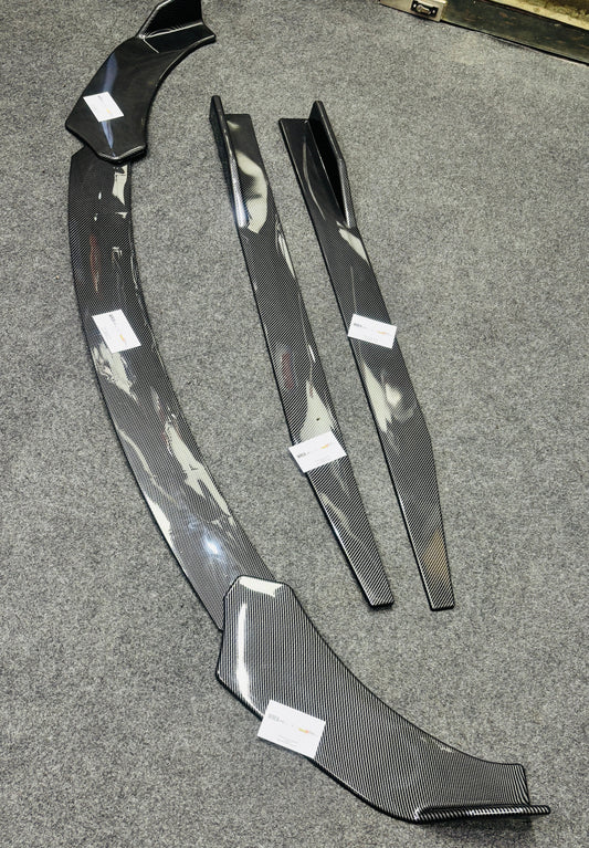 Universal 3 Pc Front Splitters | Carbonfiber | ABS