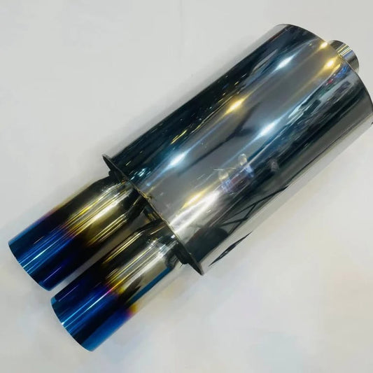 Universal HKS Dual Tip Exhaust | Free Flow Car Muffler