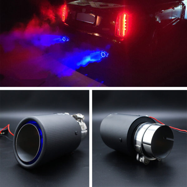 Akrapovic (LED) Gloss Black Carbon Fiber Exhaust Tip - Image 5