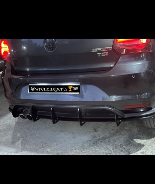 VW Polo 5 Fin Diffuser